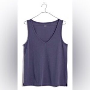 ‼️RARE‼️🎸Madewell🎸🔥NWT🔥TOMBOY V-NECK TANK—XXS